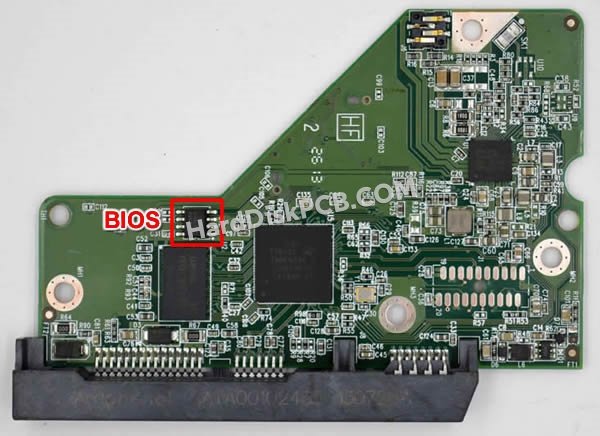 Étapes pour échanger la puce BIOS sur 2060-771829-002 PCB du disque dur WD