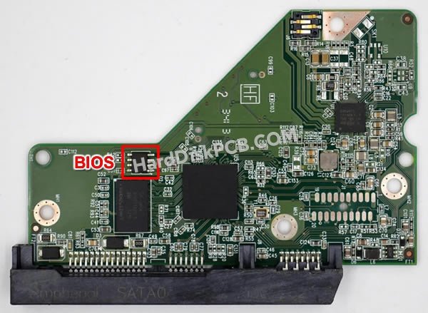 Étapes pour échanger la puce BIOS sur 2060-771829-004 PCB du disque dur WD