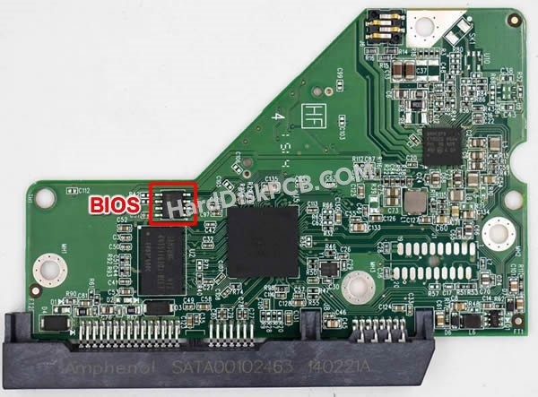 Étapes pour échanger la puce BIOS sur 2060-771829-005 PCB du disque dur WD