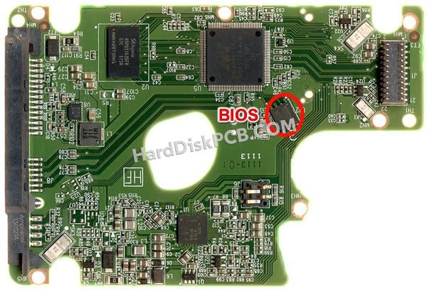 Étapes pour échanger la puce BIOS sur 2060-771831-001 PCB du disque dur WD