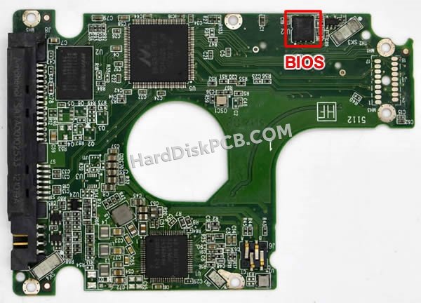 Étapes pour échanger la puce BIOS sur 2060-771852-004 PCB du disque dur WD