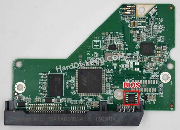 Étapes pour échanger la puce BIOS sur 2060-771853-000 PCB du disque dur WD