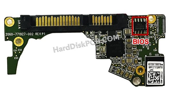 Étapes pour échanger la puce BIOS sur 2060-771927-002 PCB du disque dur WD
