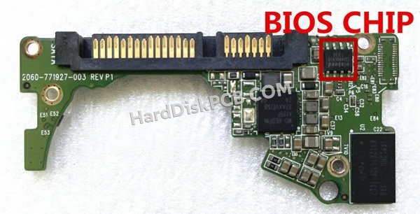Étapes pour échanger la puce BIOS sur 2060-771927-003 PCB du disque dur WD