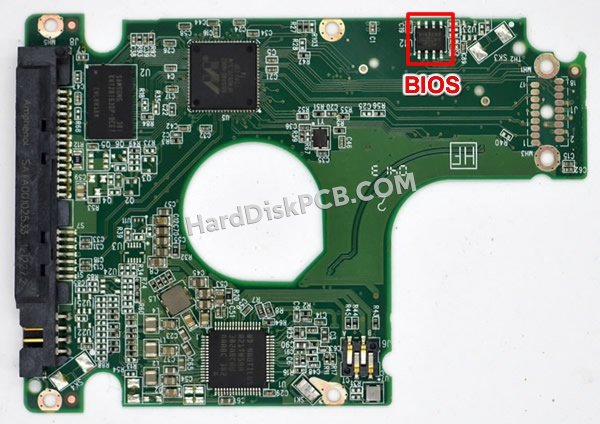 Étapes pour échanger la puce BIOS sur 2060-771931-000 PCB du disque dur WD