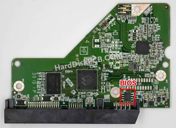 Étapes pour échanger la puce BIOS sur 2060-771945-000 PCB du disque dur WD