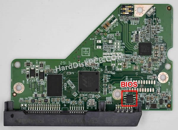 Étapes pour échanger la puce BIOS sur 2060-771945-001 PCB du disque dur WD