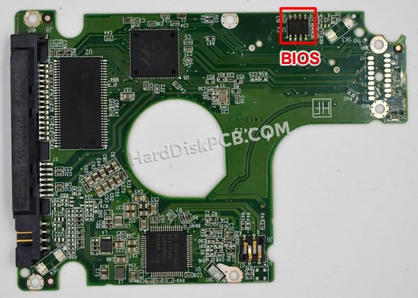 Étapes pour échanger la puce BIOS sur 2060-771959-000 PCB du disque dur WD
