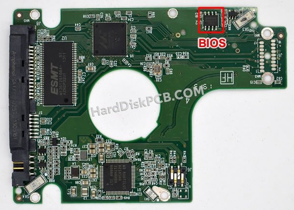 Étapes pour échanger la puce BIOS sur 2060-771960-000 PCB du disque dur WD
