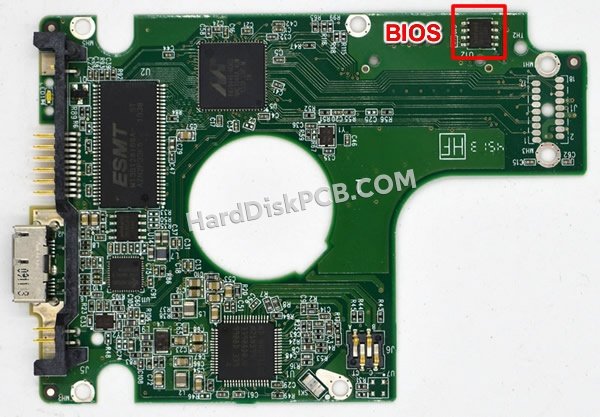 Étapes pour échanger la puce BIOS sur 2060-771961-001 PCB du disque dur WD