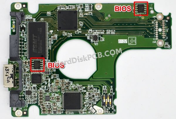 Étapes pour échanger la puce BIOS sur 2060-771962-000 PCB du disque dur WD