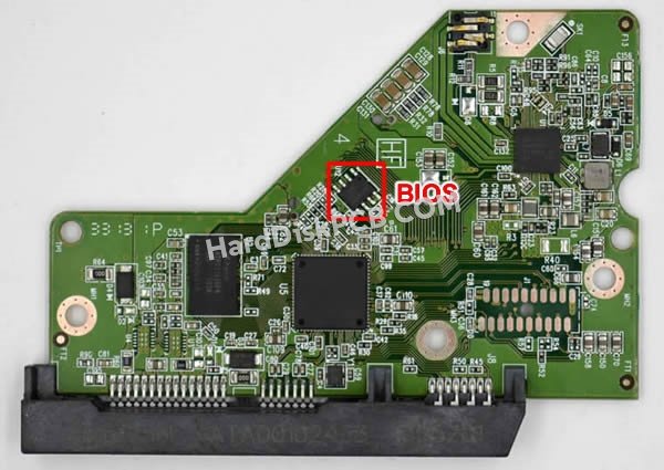 Étapes pour échanger la puce BIOS sur 2060-771978-001 PCB du disque dur WD