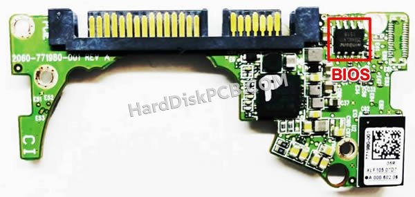 Étapes pour échanger la puce BIOS sur 2060-771980-001 PCB du disque dur WD