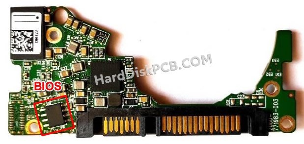 Étapes pour échanger la puce BIOS sur 2060-771983-003 PCB du disque dur WD