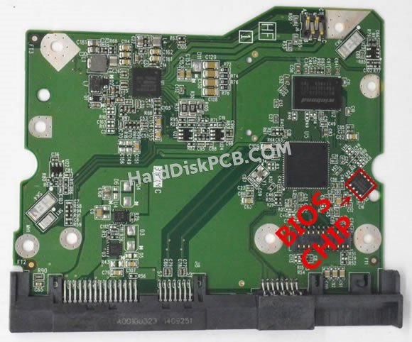 Étapes pour échanger la puce BIOS sur 2060-800001-002 PCB du disque dur WD