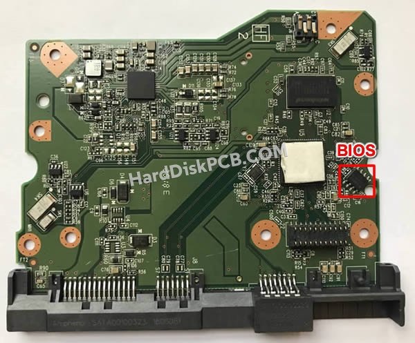Étapes pour échanger la puce BIOS sur 2060-800001-005 PCB du disque dur WD