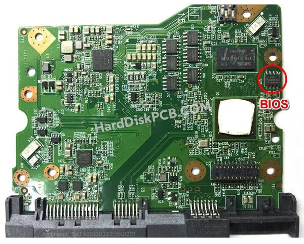 Étapes pour échanger la puce BIOS sur 2060-800002-005 PCB du disque dur WD