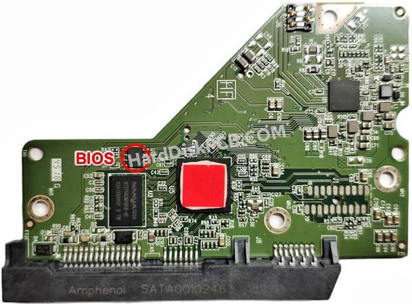 Étapes pour échanger la puce BIOS sur 2060-800006-001 PCB du disque dur WD