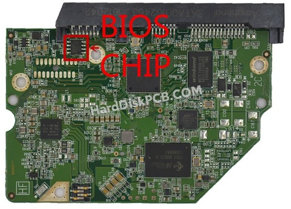 Étapes pour échanger la puce BIOS sur 2060-800021-001 PCB du disque dur WD