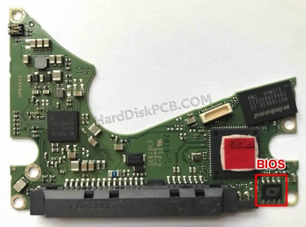 Étapes pour échanger la puce BIOS sur 2060-800022-002 PCB du disque dur WD
