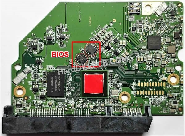 Étapes pour échanger la puce BIOS sur 2060-800032-004 PCB du disque dur WD