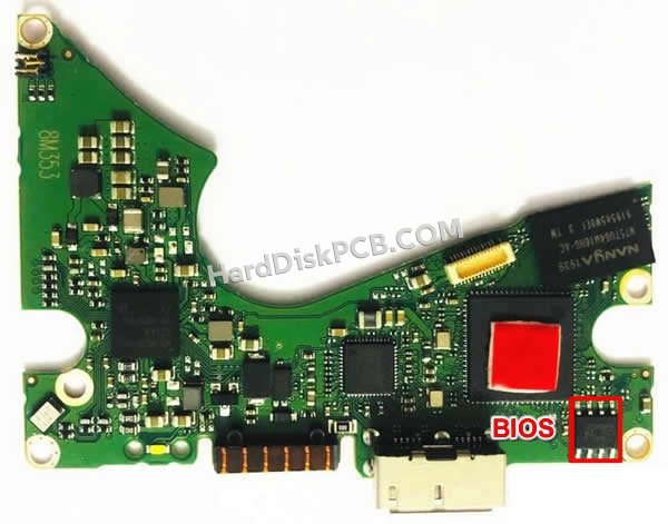 Étapes pour échanger la puce BIOS sur 2060-800041-003 PCB du disque dur WD