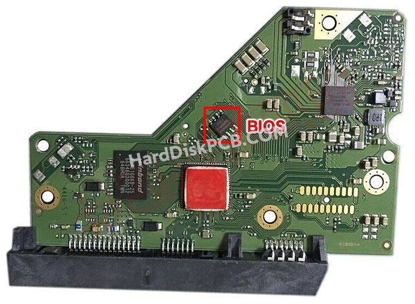 Étapes pour échanger la puce BIOS sur 2060-800055-001 PCB du disque dur WD