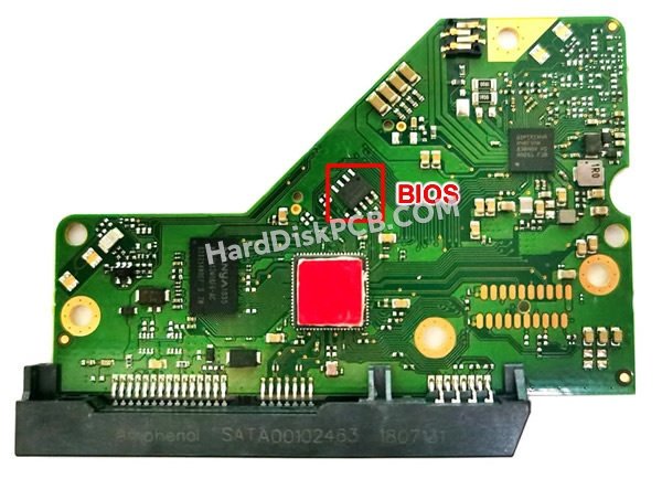 Étapes pour échanger la puce BIOS sur 2060-800055-002 PCB du disque dur WD