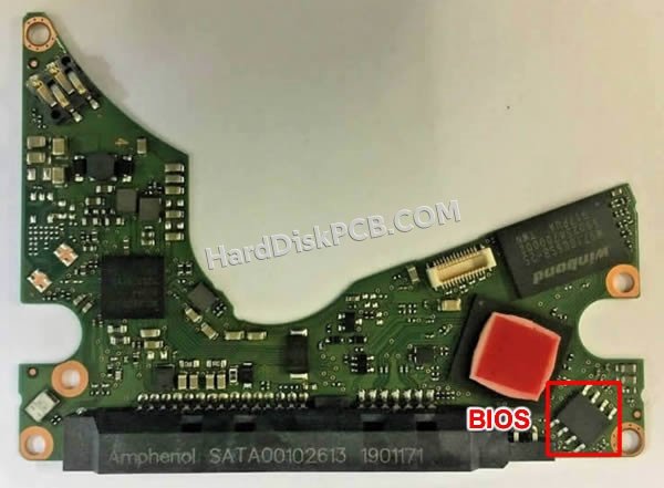 Étapes pour échanger la puce BIOS sur 2060-800065-002 PCB du disque dur WD