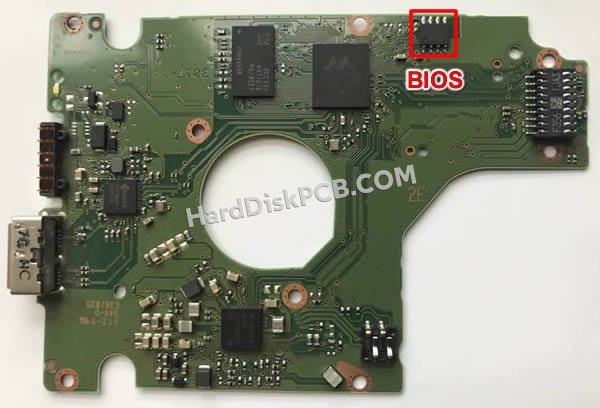 Étapes pour échanger la puce BIOS sur 2060-800069-001 PCB du disque dur WD
