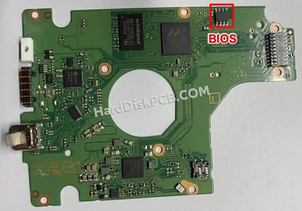 Étapes pour échanger la puce BIOS sur 2060-800086-000 PCB du disque dur WD