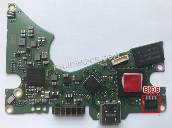 Étapes pour échanger la puce BIOS sur 2060-810012-000 PCB du disque dur WD