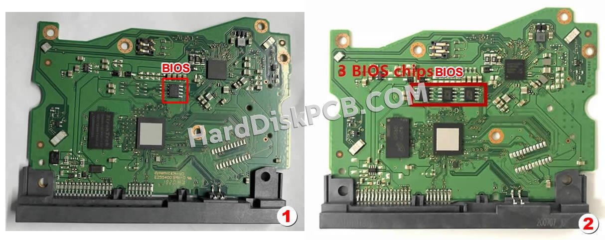 Étapes pour échanger la puce BIOS sur 2060-810032-002 PCB du disque dur WD