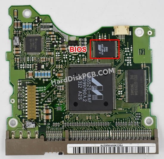 Étapes pour échanger la puce BIOS sur BF41-00051A PCB du disque dur Samsung