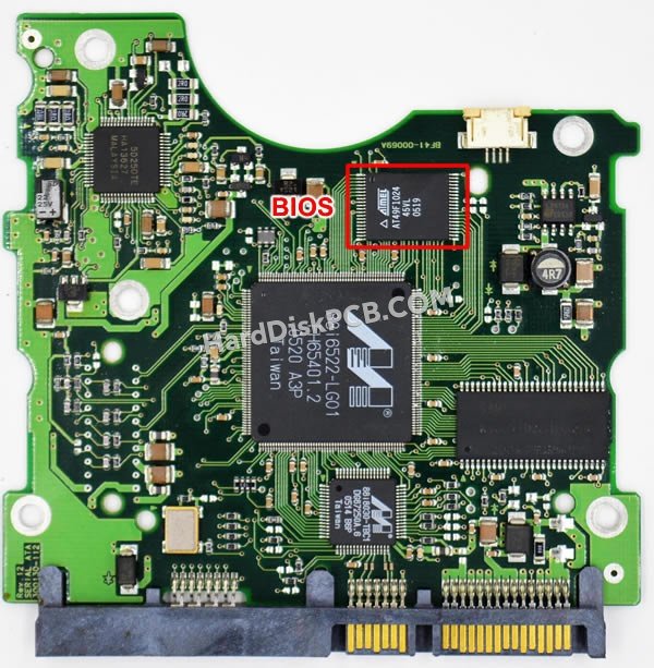 Étapes pour échanger la puce BIOS sur BF41-00069A PCB du disque dur Samsung
