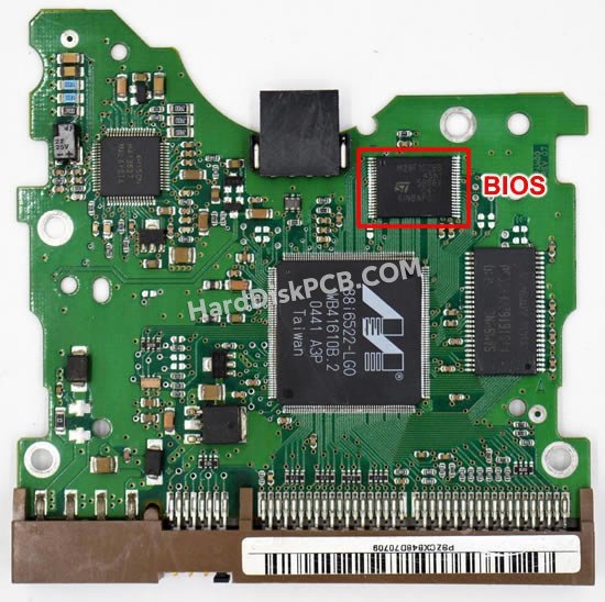Étapes pour échanger la puce BIOS sur BF41-00082A PCB du disque dur Samsung