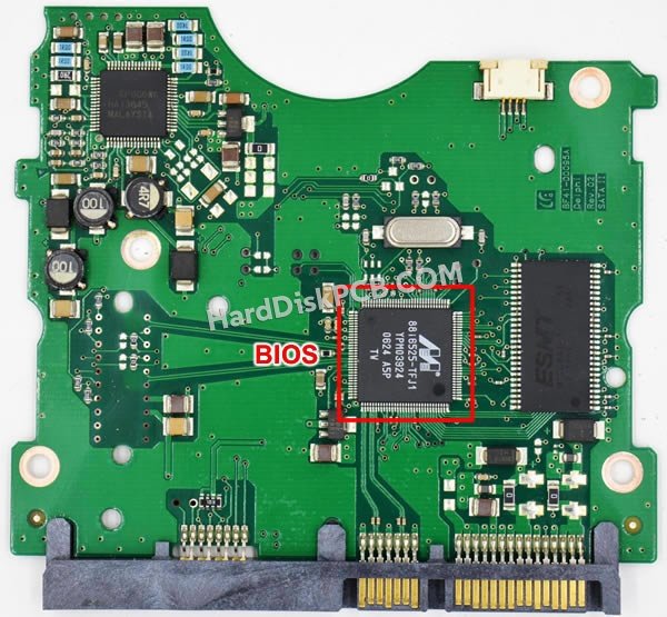 Étapes pour échanger la puce BIOS sur BF41-00095A PCB du disque dur Samsung