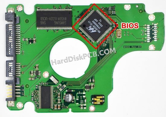 Étapes pour échanger la puce BIOS sur BF41-00098A PCB du disque dur Samsung