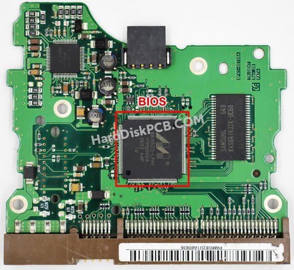 Étapes pour échanger la puce BIOS sur BF41-00106A PCB du disque dur Samsung