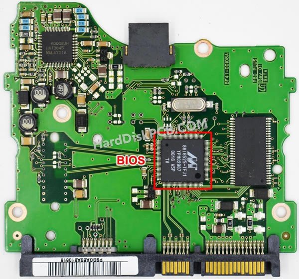 Étapes pour échanger la puce BIOS sur BF41-00108A PCB du disque dur Samsung