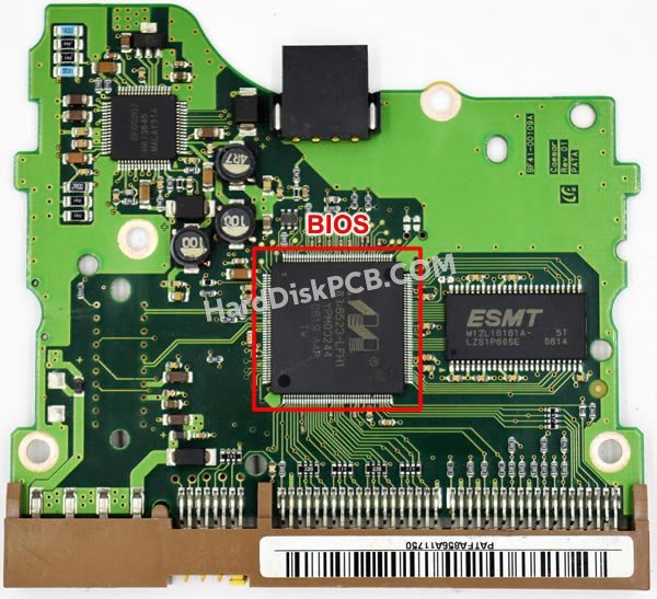 Étapes pour échanger la puce BIOS sur BF41-00109A PCB du disque dur Samsung