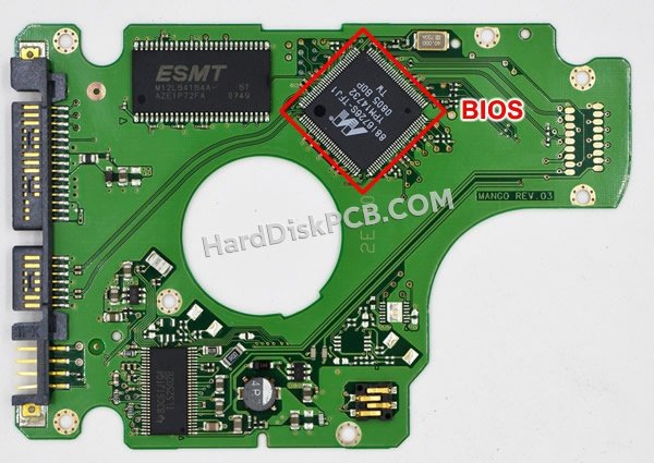 Étapes pour échanger la puce BIOS sur BF41-00157A PCB du disque dur Samsung