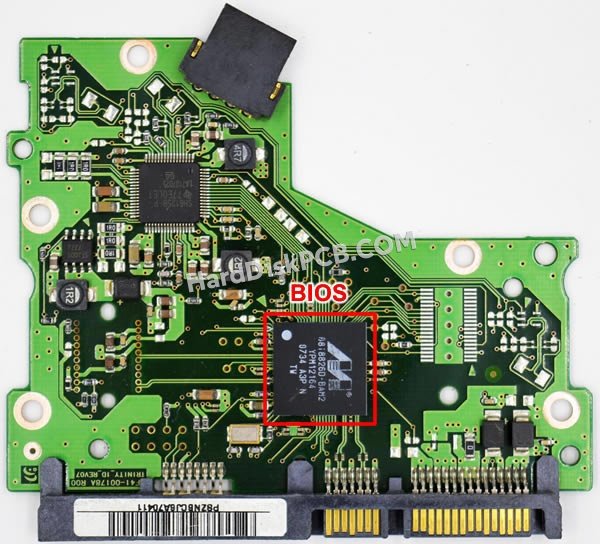 Étapes pour échanger la puce BIOS sur BF41-00178B PCB du disque dur Samsung