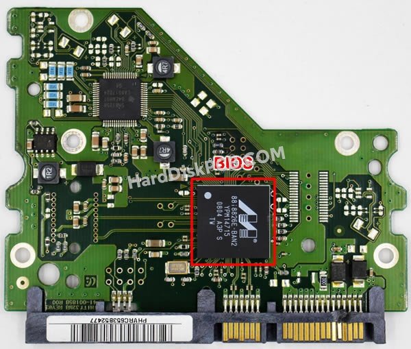 Étapes pour échanger la puce BIOS sur BF41-00185B PCB du disque dur Samsung