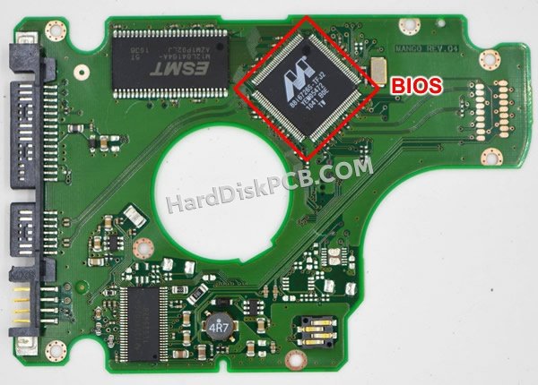 Étapes pour échanger la puce BIOS sur BF41-00186A PCB du disque dur Samsung