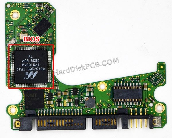 Étapes pour échanger la puce BIOS sur BF41-00200A PCB du disque dur Samsung