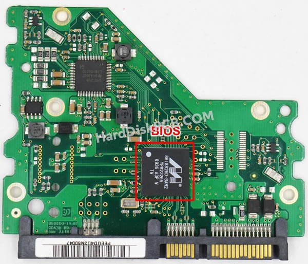 Étapes pour échanger la puce BIOS sur BF41-00205B PCB du disque dur Samsung