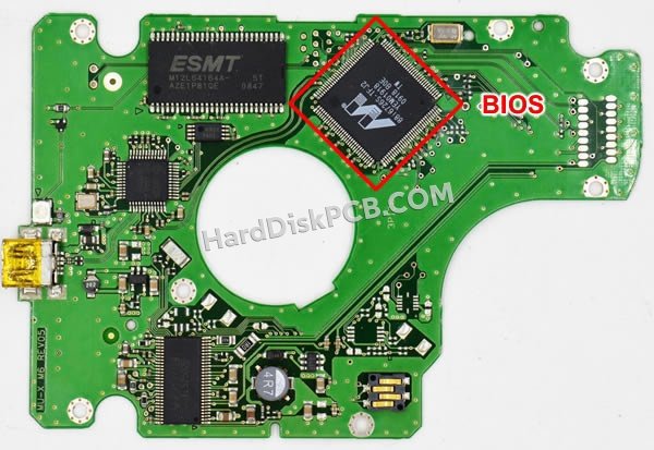 Étapes pour échanger la puce BIOS sur BF41-00235B PCB du disque dur Samsung