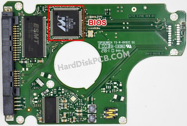 Étapes pour échanger la puce BIOS sur BF41-00249B PCB du disque dur Samsung