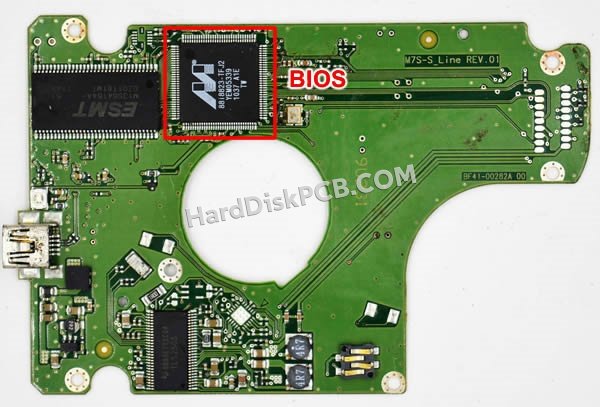 Étapes pour échanger la puce BIOS sur BF41-00282A PCB du disque dur Samsung